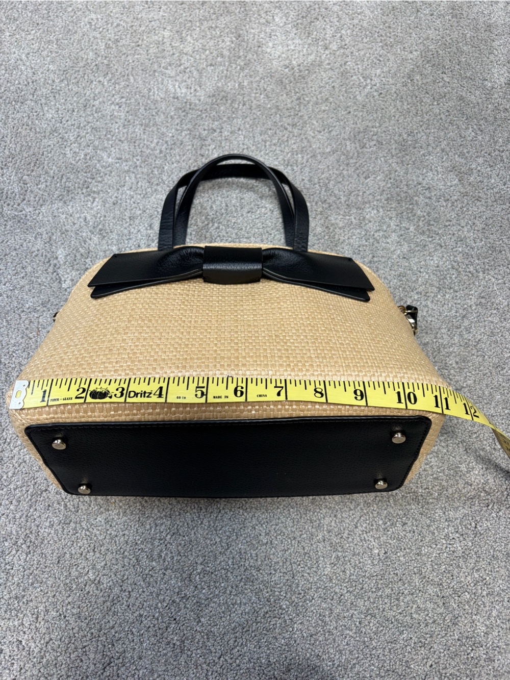 NWOT Kate Spade OLIVE DRIVE STRAW LOTTIE SATCHEL - Picture 9 of 9